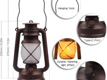 LED vintage laternad akutoitega, 2tk + pult