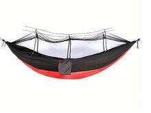 Hammock 260x140cm, must/punane