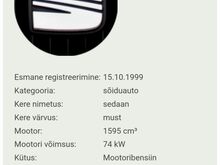 Seat Toledo 1.6 74kw (AKL) manu 1999, üv 09/2026