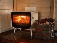 Dovre Vintage 50 kamin | Valge email | Uueväärne
