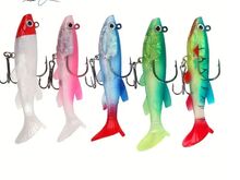 Silikoonist kalapüügi landid 10tk, 8cm, 14g