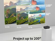 LED-projektor WEWATCH V10 Pro WiFi Bluetooth 1080P