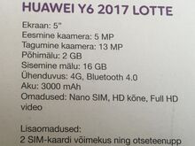 Nutitelefon Huawei Y6 Lotte (UUS)