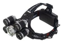 PEALAMP 5 LED T6 CREE 220V ja autolaadija