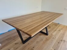 Дизайнерский Обеденный стол из дуба 40x1200x2500мм