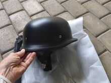 Motokiiver Wehrmaht stiilis must matt L suurus uus