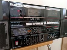 Retro Hitachi duubelkassettmakk / muusikakeskus