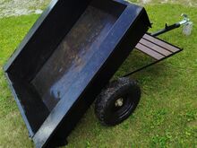 MTZ 05 kärust murutraktorile ehitatud käru.