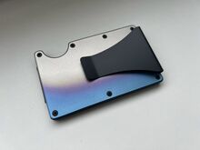 UUS kaarditasku Clip Burnt Titanium Ridge Wallet