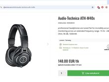 Наушники Audio-Technica ATH-M40x