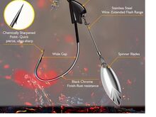 Offset konksud Swimbait Bladed 10tk