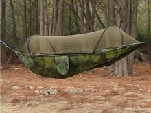Гамак 260x140 см, камуфляж, военный зеленый