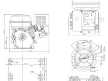Bensiinimootor Weima WM190F 25mm