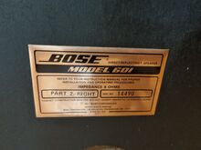 Bose 601 Direct/Reflecting Loudpeaker System