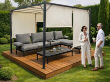 Varikatus pergola+küljed 3x3x2m