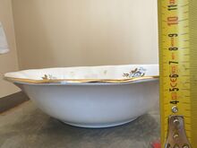 Riia suur supitaldrik 24 cm kuldne trimm