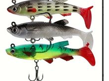 Silikoonist kalapüügi landid 10tk, 8cm, 14g