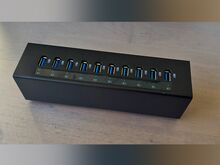 10-pordiline suure võimsusega USB 3.0 jaotur