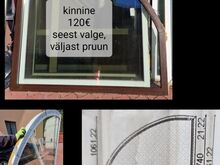 PVC kinnine aken