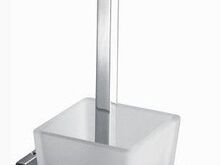 Kroomitud kandiline WC-harja komplekt