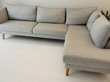 Isku modernne nurgadiivan helehall