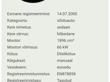 Audi A4 1,9TDI 66kw 2000