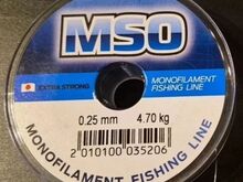 Kalastus õngenöör MSO 100m 3,15-6,5kg Jaapan