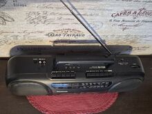 Panasonic 90s retro raadio/duubelkassettmakk