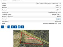 Metsamaa 3,59 ha – Saarde vald, Leipste küla