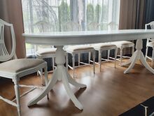 Võimas ovaalne söögilaud ja toolid
