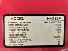 Suptec HM-186F diiselmootor 25mm