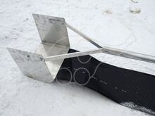 Телескопическая штанга, скрепер для снега с крыши, фла�