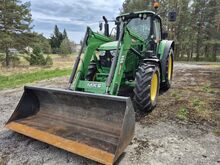 ТРАКТОР JOHN DEERE 6120M С ФРОНТАЛЬНЫМ ПОГРУЗЧИКОМ