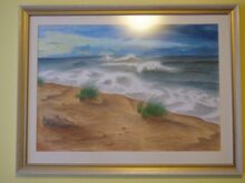 Pastellmaal "Lained rannal"