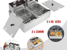 ФРИТЮРНИЦА 12Л (2*6Л) 5000ВТ (2*2500ВТ), новая