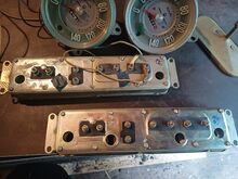 ГАЗ М-20, приборы Победа, спидометр, зеркало