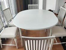 Imeilus pikendatav söögilaud ja 6 tooli