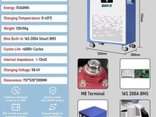 AKUPANK 100-200-300AH 5-15kW LiFePO4 BMS