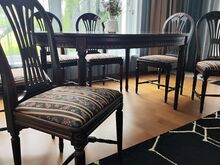Täispuidust söögilaud ja 6 tooli