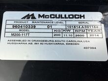 Murutraktor McCulloch M200-117t hüdro