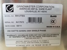 Kannusoojendaja Grindmaster BW-2TEG, UUS!