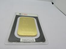 999,9 prooviga UBS kuldplaat 50g