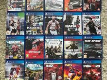 20 PS4 mängu(FIFA 21, GTA V, WRC 8, Dirt 4, jt)