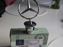 Mercedes kapotimärk, veljekapslid 75mm