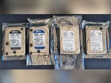 4 внутренних жёстких диска SATA II, 1000+500+500+320 ГБ