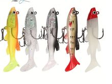 Silikoonist kalapüügi landid 10tk, 8cm, 14g