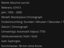 Maurice Lacroix Masterpiece Kroneo Автоматический