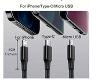 LAADIMISADAPTER, 2 PORTI + 3 IN 1 USB KAABEL