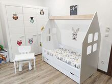 Laste majavoodi Olaf 180×80 pesukastiga
