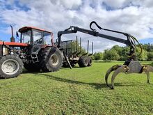 Mtz 920 metsatraktor vedava käruga